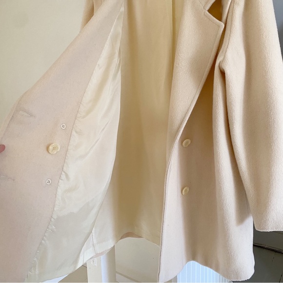 Forecaster of Boston Vintage 80s Wool Double Breasted Coat Size 13/14 - Picture 11 of 13